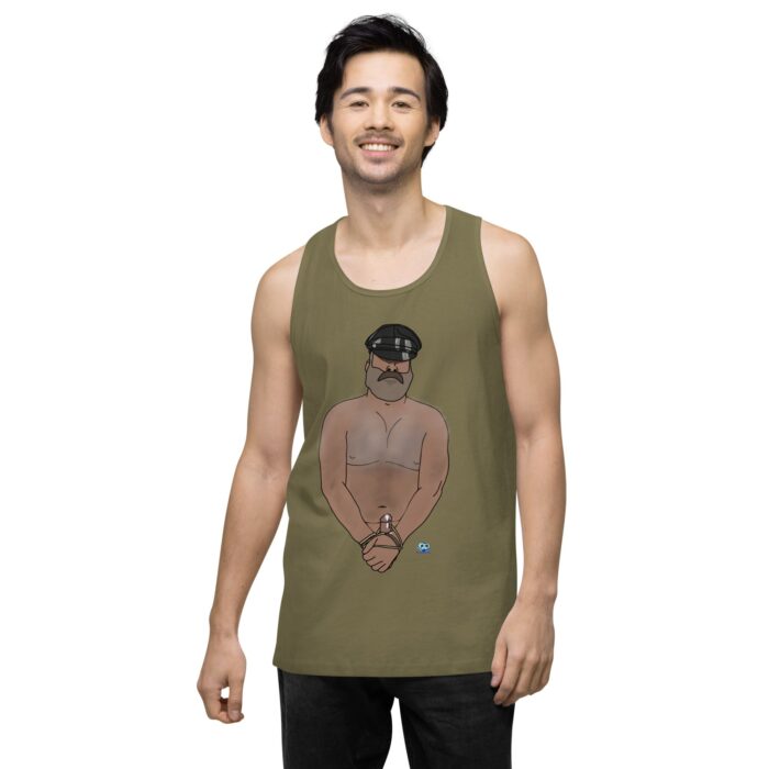 Men’s premium tank top - Hairy Daddy - Image 15
