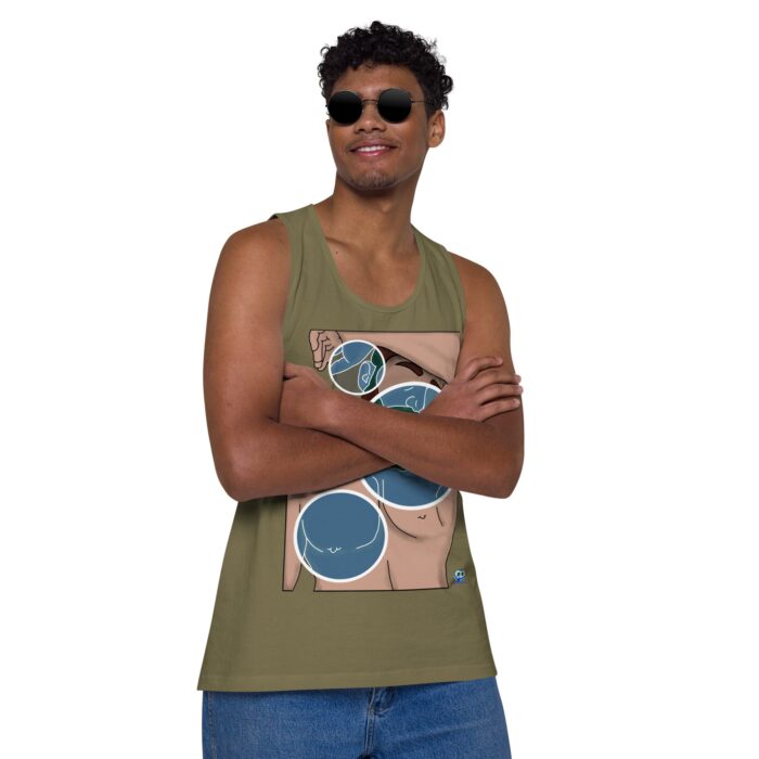 Men’s premium tank top - Negative Feelings - Image 11