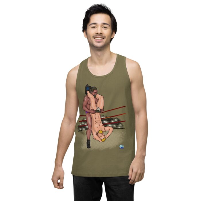 Men’s premium tank top - Pile Driver - Image 32