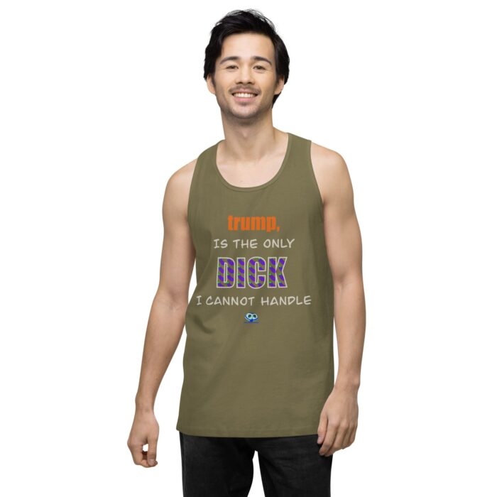 Men’s premium tank top - trump is a dick - Image 14