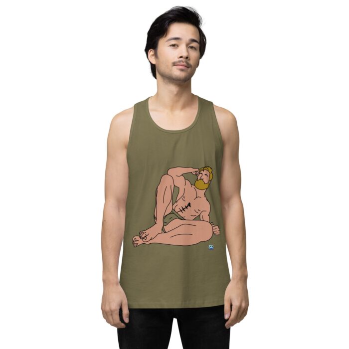 Men’s premium tank top - Blonde in Jock - Image 31