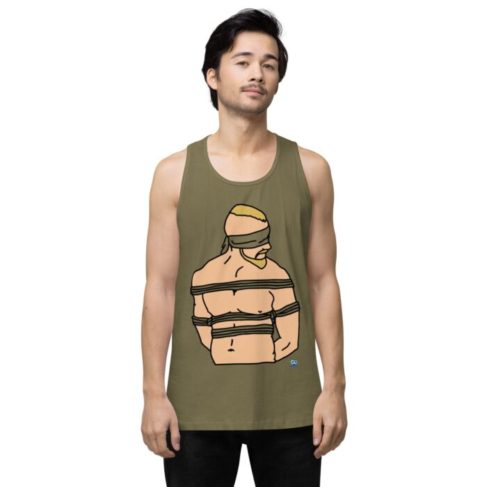Men’s premium tank top - Bound and Blindfolded - Image 13