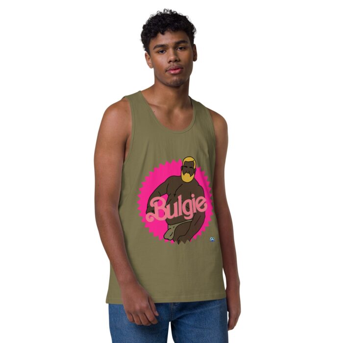 Men’s premium tank top - Bulgie Dark - Image 13