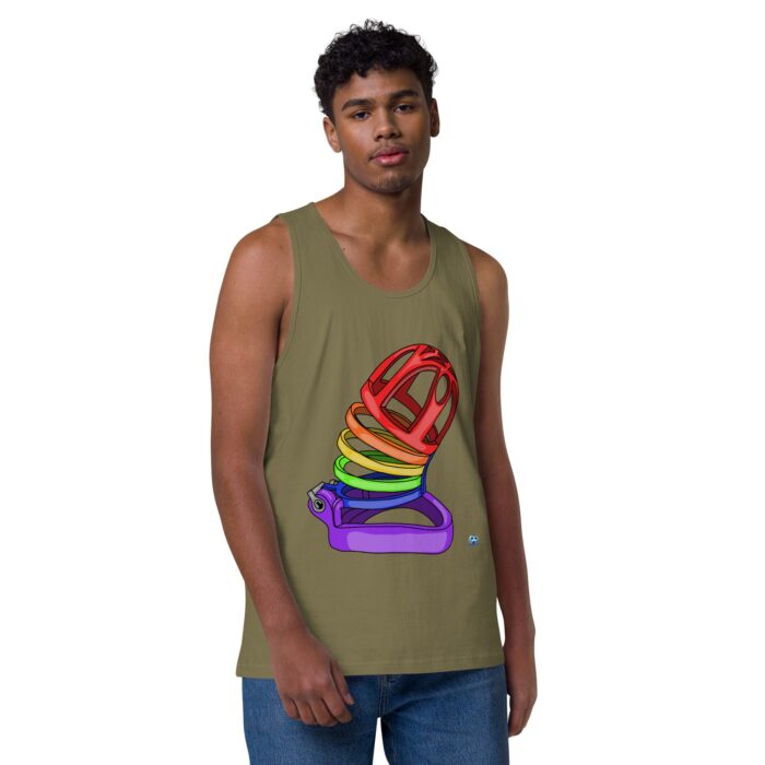 Men’s premium tank top - Chastity Cage - Image 26