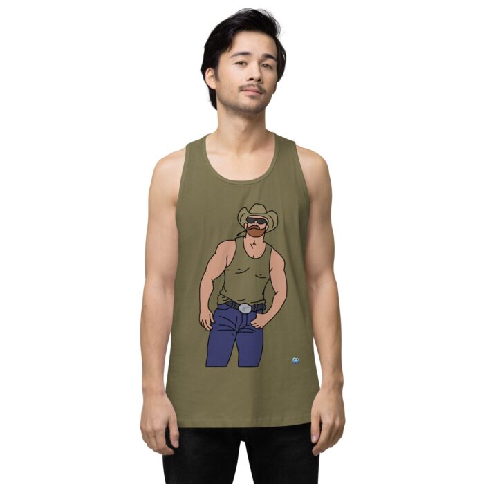Men’s premium tank top - Cowboy Blues - Image 31