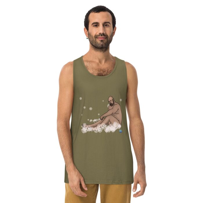 Men’s premium tank top - Dandelions - Image 14