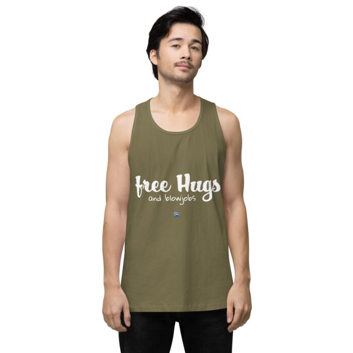 Men’s premium tank top - Free Hugs - Image 31