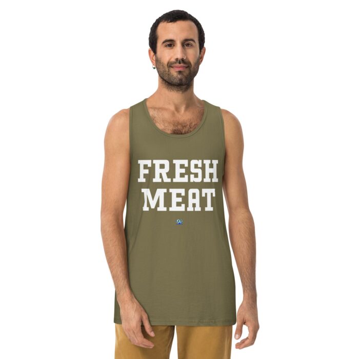 Men’s premium tank top - Fresh Meat - Image 8