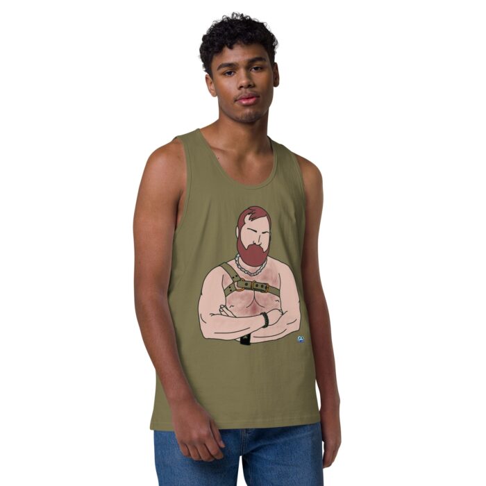 Men’s premium tank top - Hairy Harness - Image 25