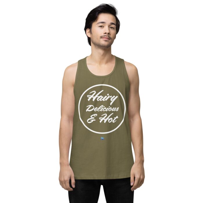 Men’s premium tank top - Hot Hairy Delicious - Image 32