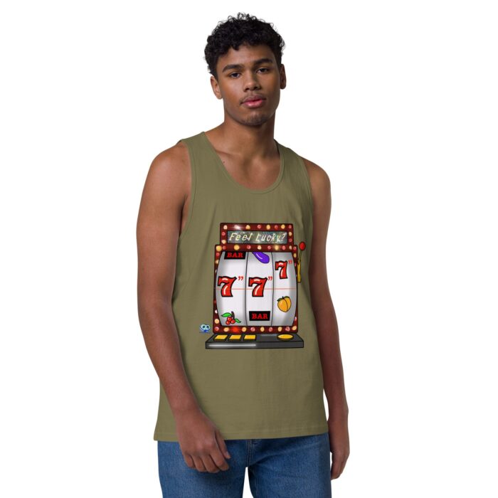 Men’s premium tank top - Lucky Seven Inches - Image 14