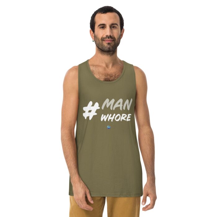 Men’s premium tank top - Man Whore - Image 13