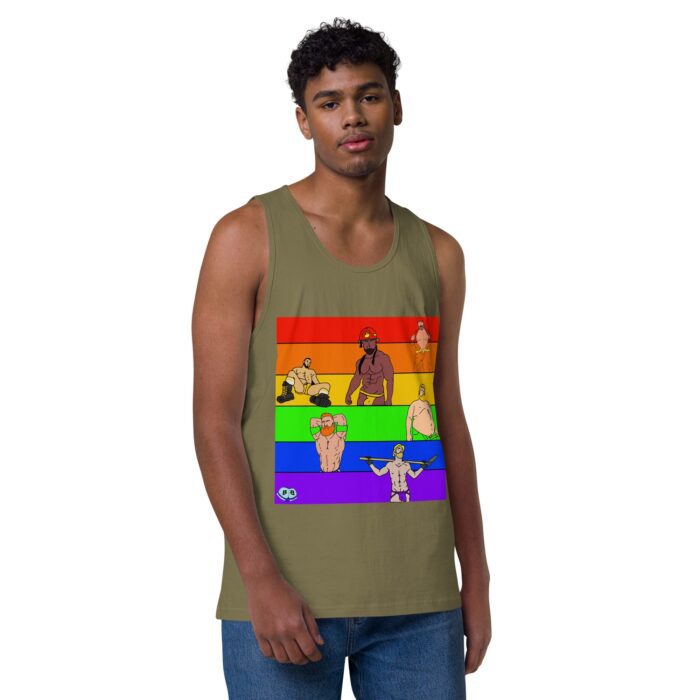 Men’s premium tank top - Pride Rows - Image 25