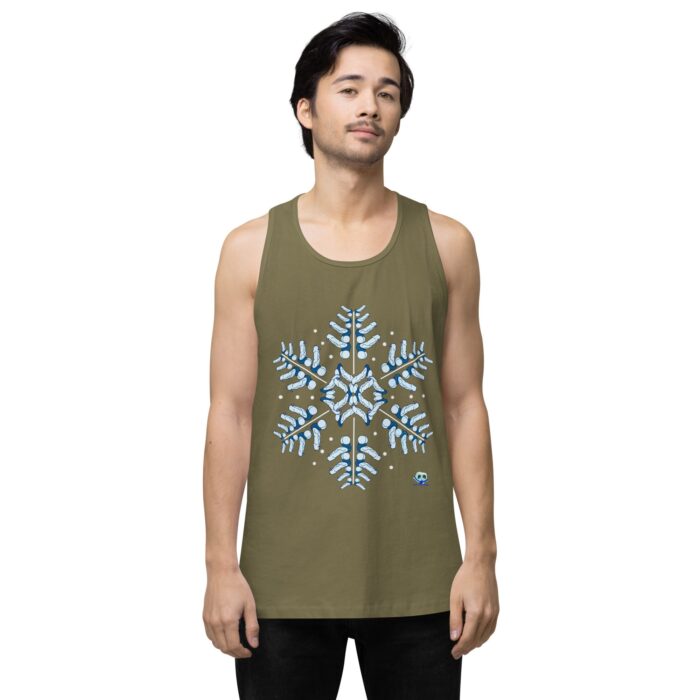 Men’s premium tank top - Snowflake - Image 31
