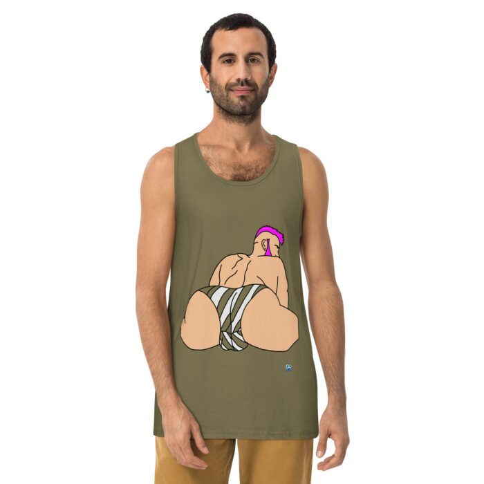 Men’s premium tank top - Stripes - Image 8