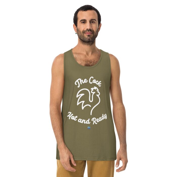 Men’s premium tank top - The Cock Hot and Ready - Image 8