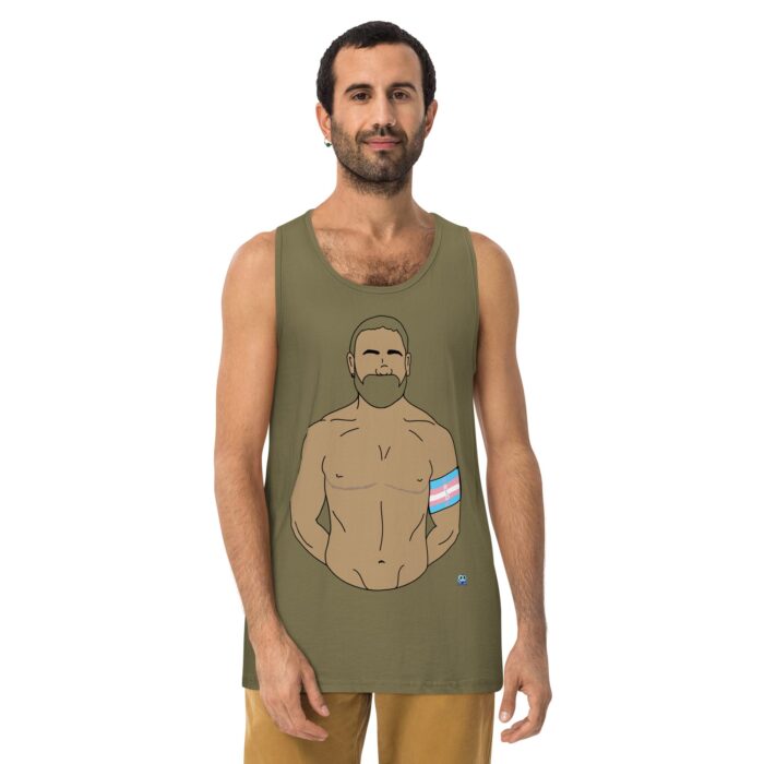 Men’s premium tank top - Trans Pride - Image 8