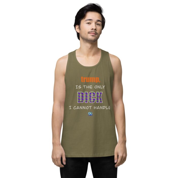 Men’s premium tank top - trump is a dick - Image 13