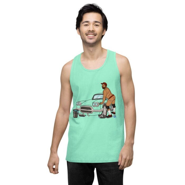 Men’s premium tank top - Car Wash - Image 57