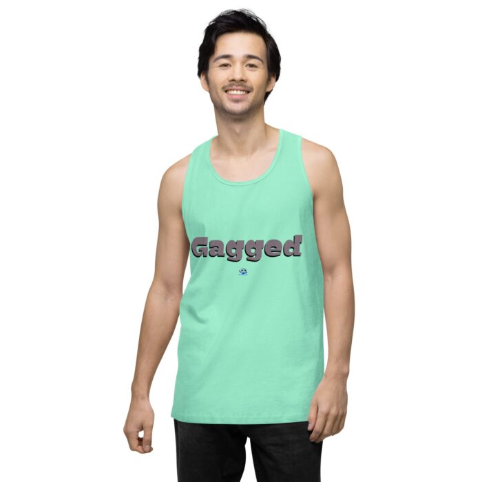 Men’s premium tank top - Gagged - Image 24