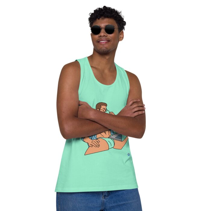 Men’s premium tank top - Work from Home - Image 24