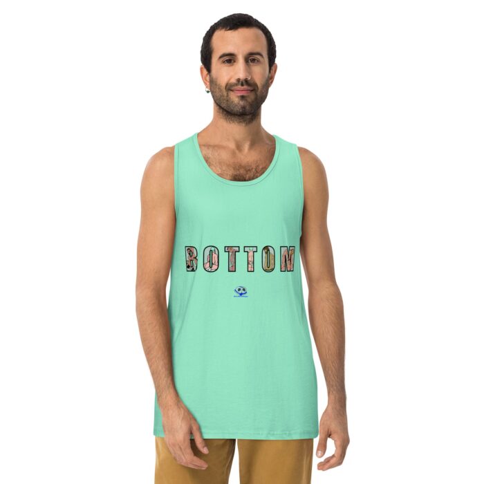Men’s premium tank top - Bottom Cutout - Image 23