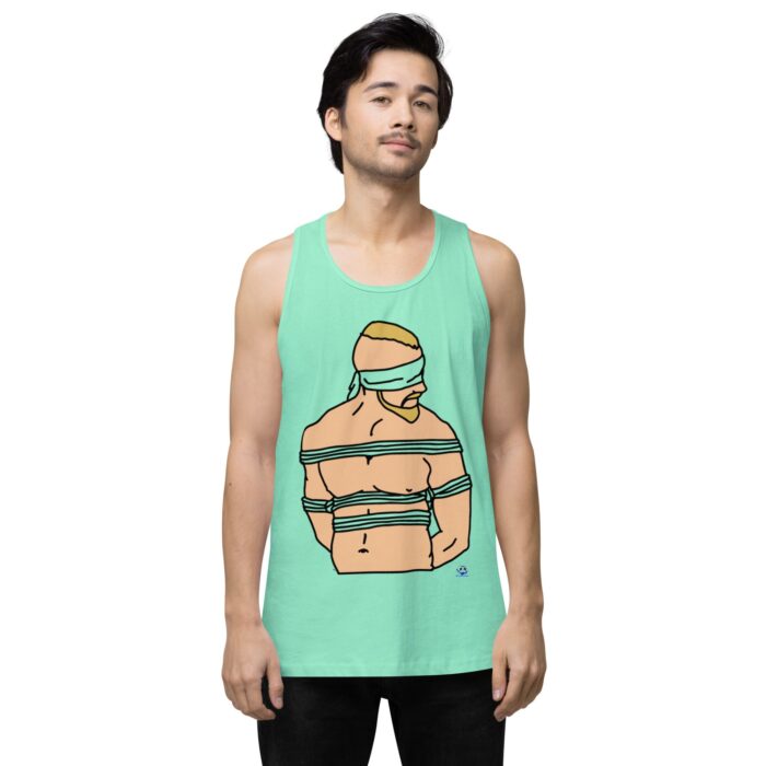 Men’s premium tank top - Bound and Blindfolded - Image 23
