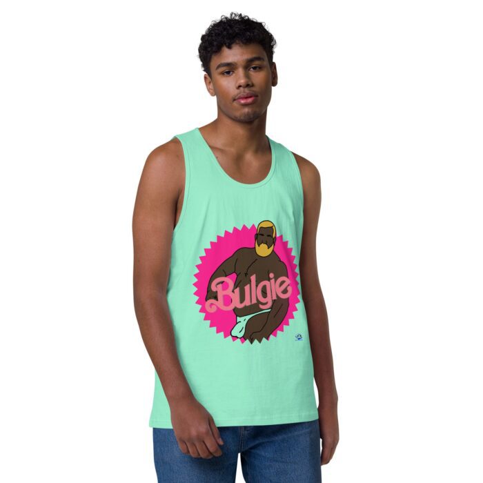Men’s premium tank top - Bulgie Dark - Image 23