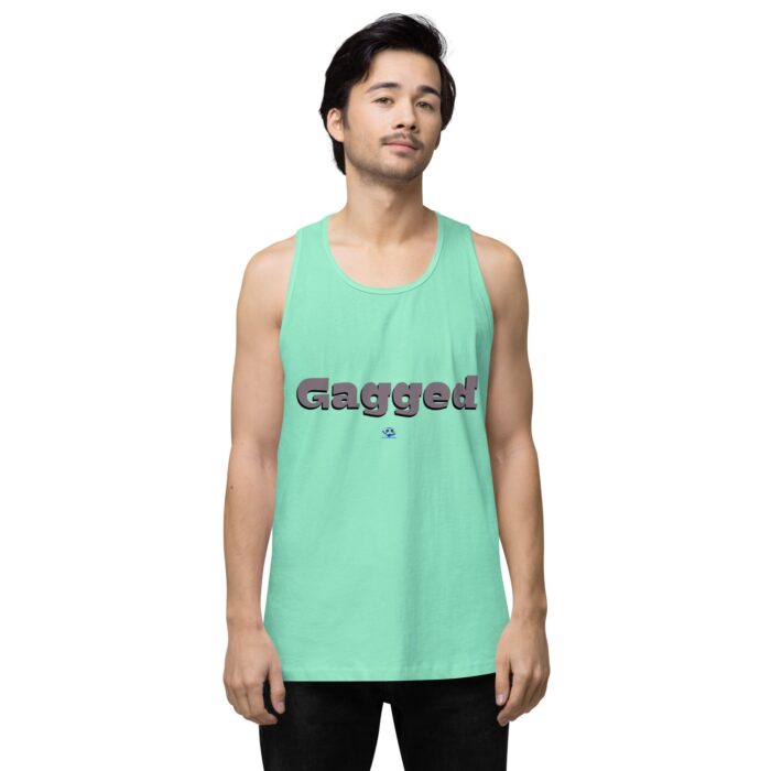 Men’s premium tank top - Gagged - Image 23