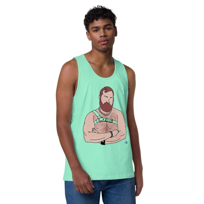 Men’s premium tank top - Hairy Harness - Image 45