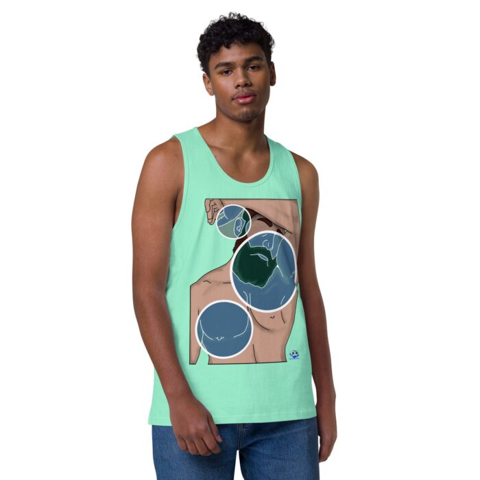 Men’s premium tank top - Negative Feelings - Image 19