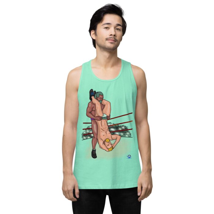 Men’s premium tank top - Pile Driver - Image 56