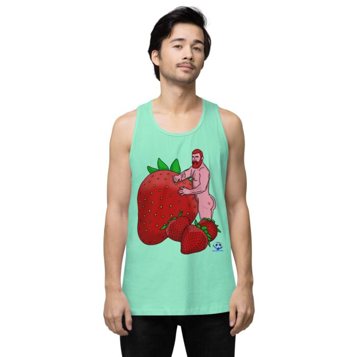 Men’s premium tank top - Red and Wild - Image 23