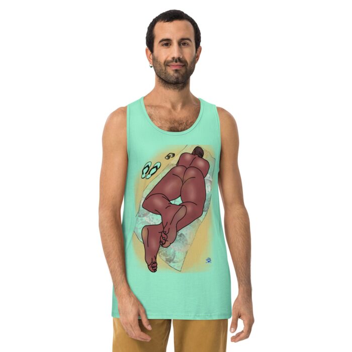 Men’s premium tank top - Suns Out Buns Out - Image 12