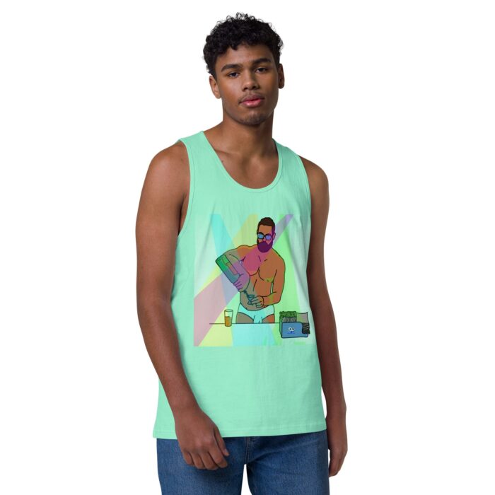 Men’s premium tank top - The Bartender - Image 23