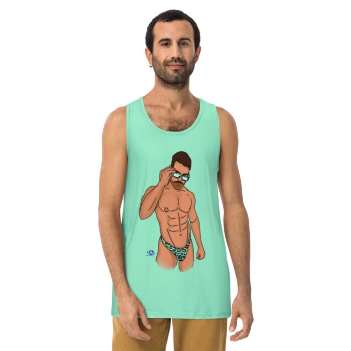 Men’s premium tank top - Wild - Image 12