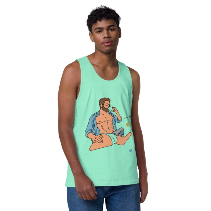 Men’s premium tank top - Work from Home - Image 23