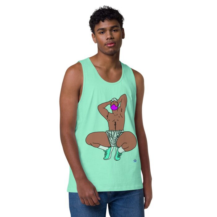 Men’s premium tank top - Zebra Shorts