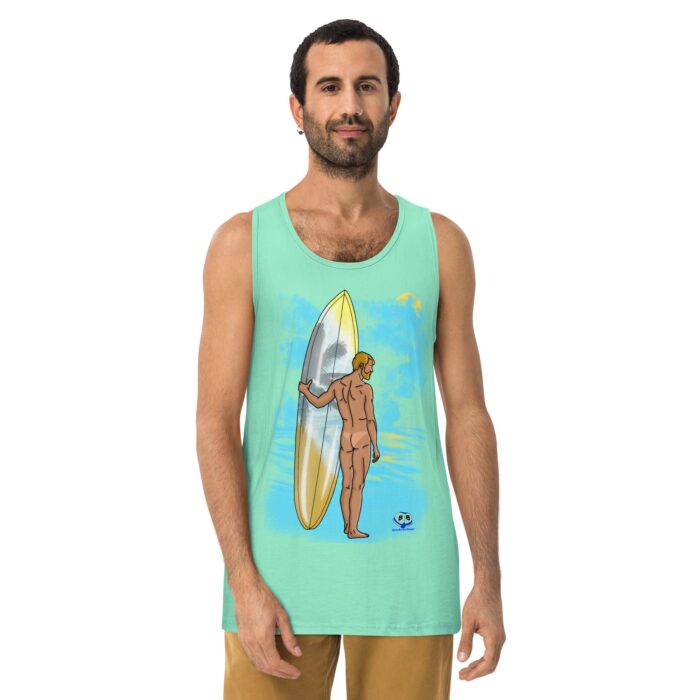 Men’s premium tank top - Tan Lines - Image 13