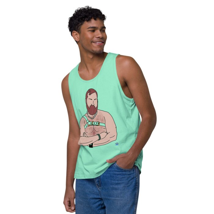 Men’s premium tank top - Hairy Harness - Image 47