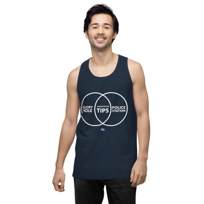 Men’s premium tank top - Anonymous Tips - Image 17