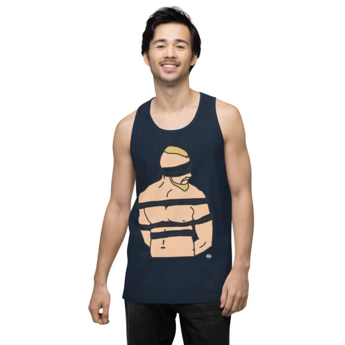 Men’s premium tank top - Bound and Blindfolded - Image 8