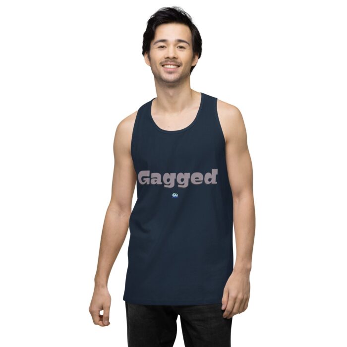 Men’s premium tank top - Gagged - Image 9