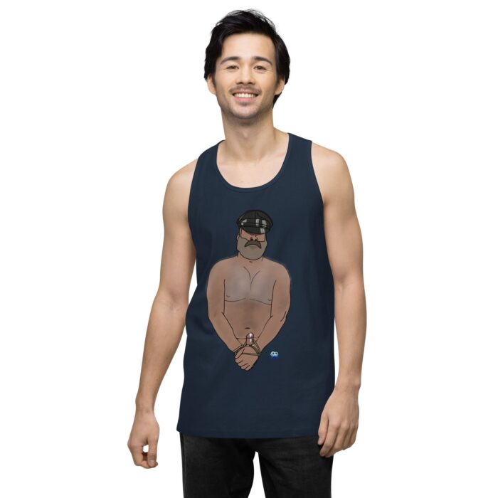 Men’s premium tank top - Hairy Daddy - Image 9