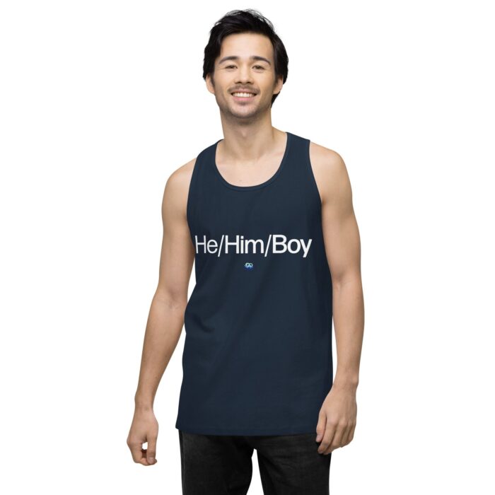 Men’s premium tank top - He/Him/Boy - Image 9