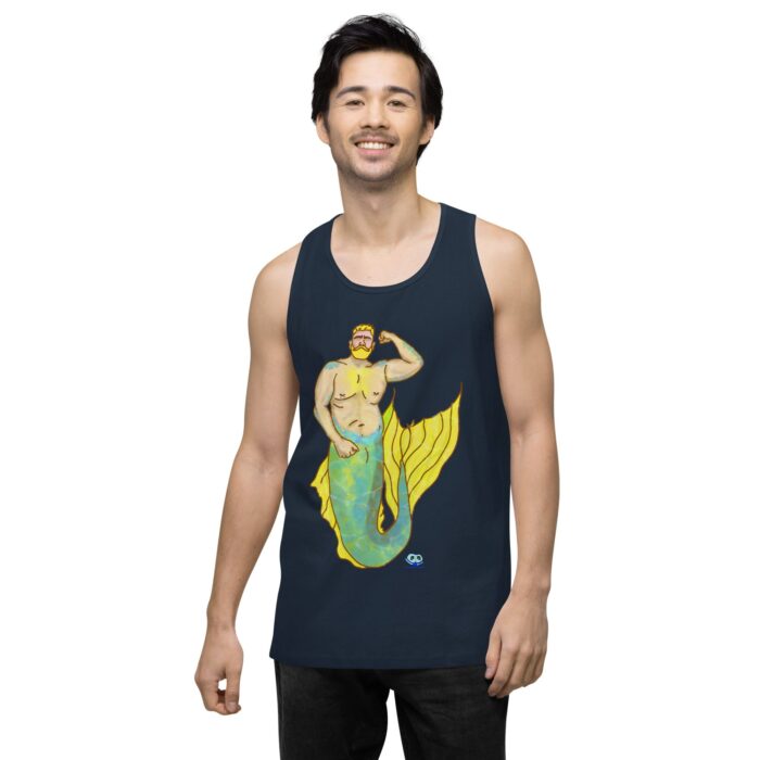 Men’s premium tank top - MerCub Yellow - Image 8