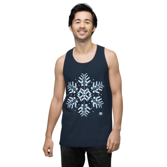 Men’s premium tank top - Snowflake - Image 17