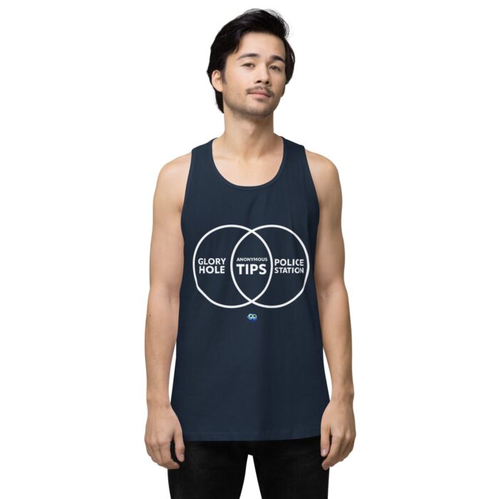 Men’s premium tank top - Anonymous Tips - Image 16