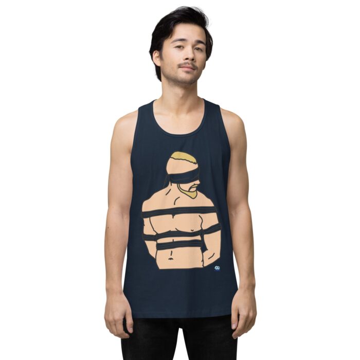 Men’s premium tank top - Bound and Blindfolded - Image 7