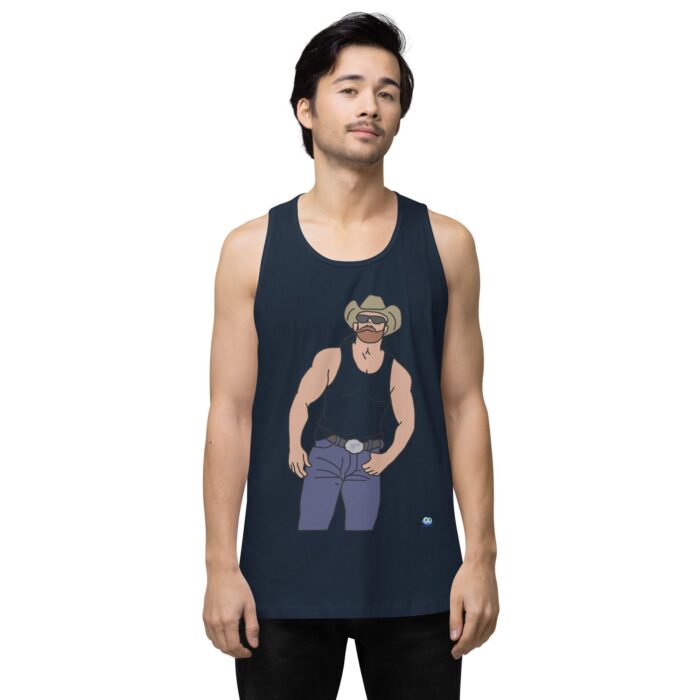 Men’s premium tank top - Cowboy Blues - Image 16